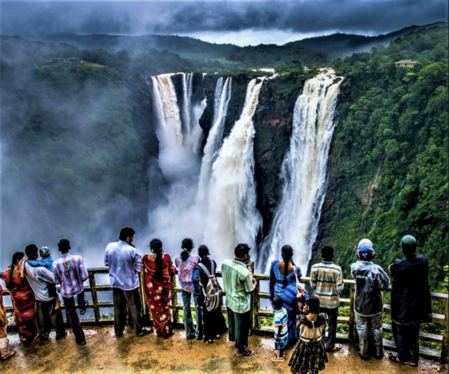 The majestic Jog Falls, located just minutes away from Talaguppa.